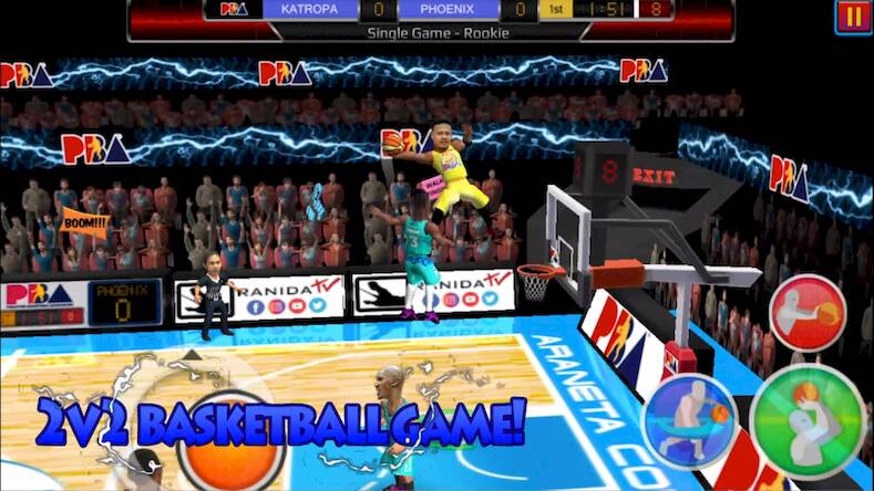 Скачать взломанную Basketball Slam Баскетбол [Много денег] MOD apk на Андроид
