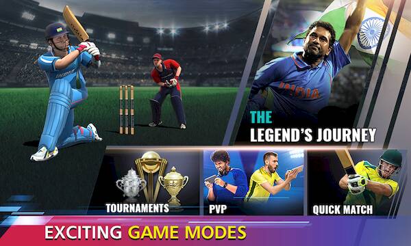 Скачать взломанную Sachin Saga Cricket Champions [Мод меню] MOD apk на Андроид