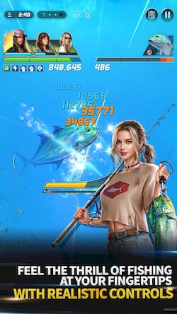 Скачать взломанную Ace Fishing: Crew-Fishing RPG [Мод меню] MOD apk на Андроид