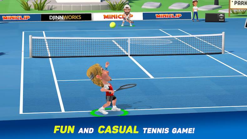 Скачать взломанную Mini Tennis: Perfect Smash [Много денег] MOD apk на Андроид