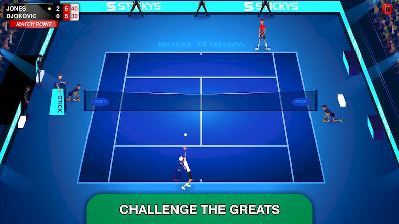 Скачать взломанную Stick Tennis Tour [Много монет] MOD apk на Андроид
