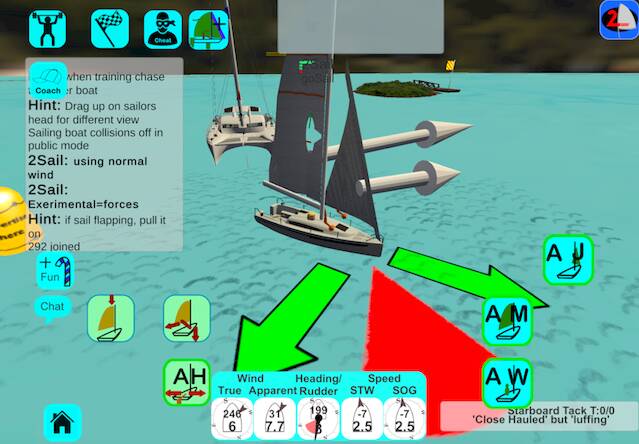 Скачать взломанную 2Sail Sailing Simulator [Бесплатные покупки] MOD apk на Андроид