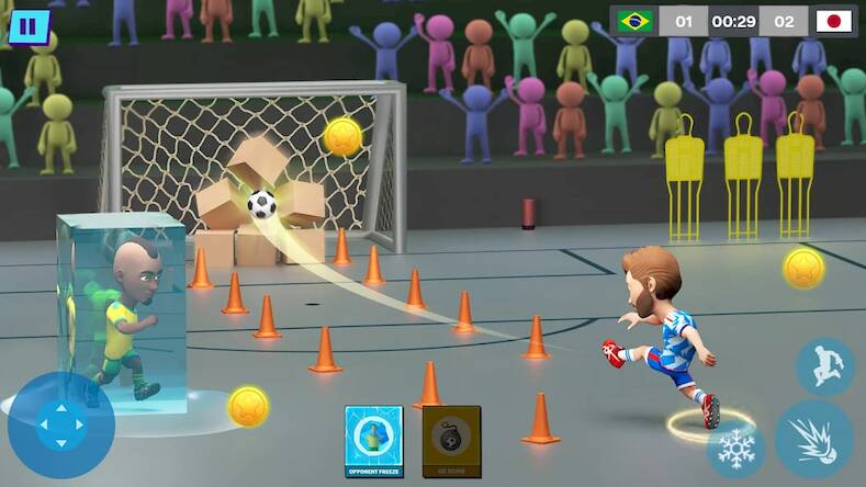 Скачать взломанную Indoor Futsal: Mobile Soccer [Мод меню] MOD apk на Андроид