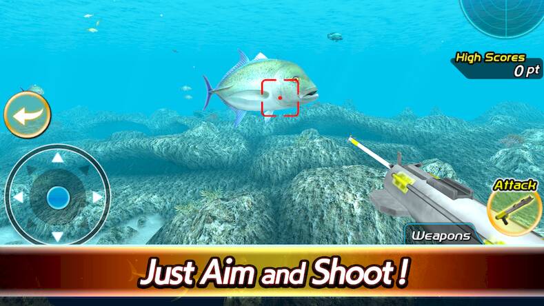 Скачать взломанную Survival Spearfishing [Много монет] MOD apk на Андроид