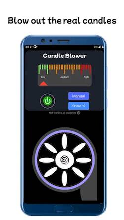 Скачать взломанную Blower - Candle Blower Lite [Много монет] MOD apk на Андроид