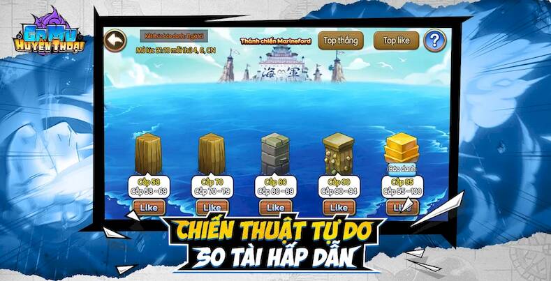 Скачать взломанную Gomu Huyền Thoại [Бесплатные покупки] MOD apk на Андроид