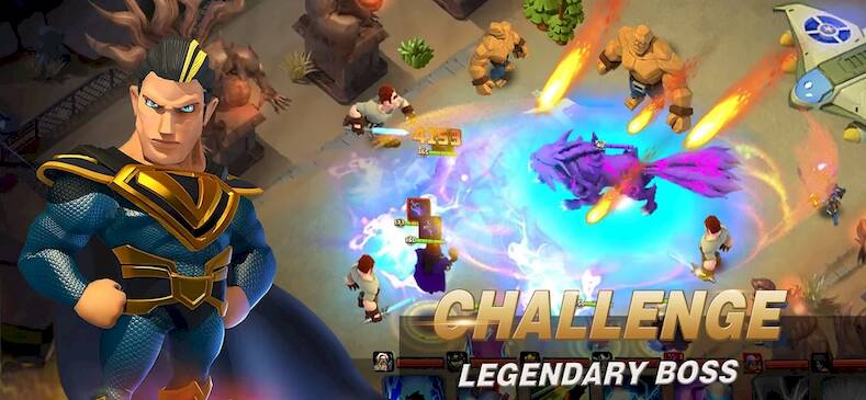 Скачать взломанную Clash of Legends:Heroes Mobile [Бесплатные покупки] MOD apk на Андроид