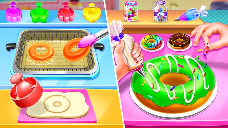 Скачать взломанную Сладкий Bakery девоч Cake Игры [Много денег] MOD apk на Андроид