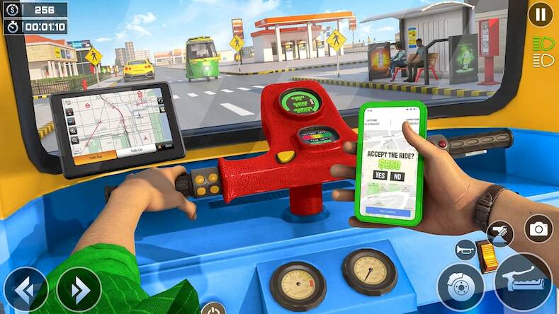 Скачать взломанную Tuk Tuk Auto Rickshaw Game [Бесплатные покупки] MOD apk на Андроид