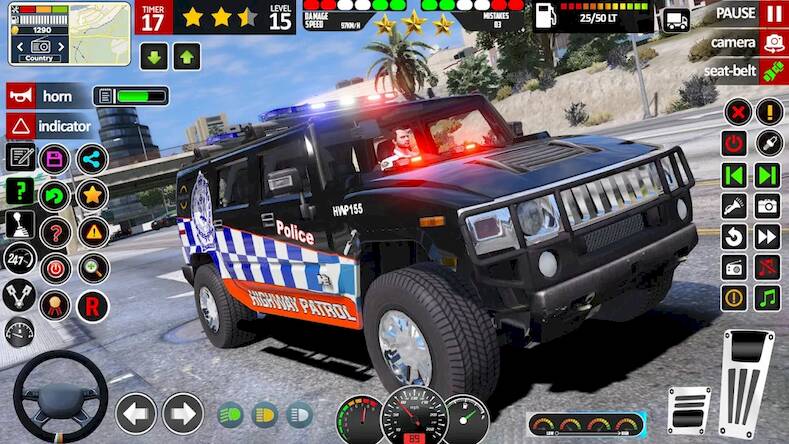 Скачать взломанную school car driving police car [Бесплатные покупки] MOD apk на Андроид
