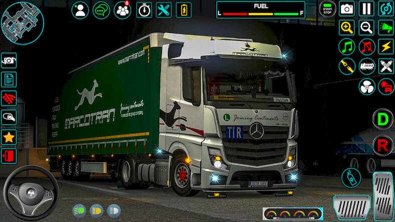 Скачать взломанную Городские игры Euro Truck 2023 [Мод меню] MOD apk на Андроид