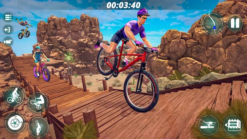 Скачать взломанную Xtreme BMX Offroad Cycle Game [Мод меню] MOD apk на Андроид