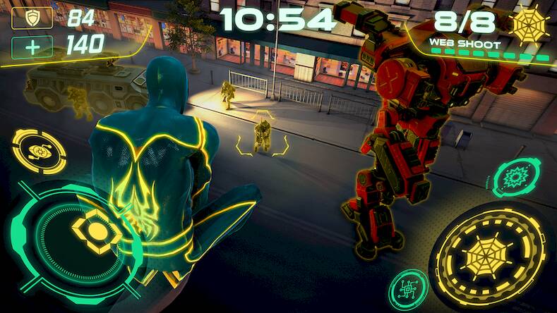 Скачать взломанную Flying Spider - Hero Sim Games [Мод меню] MOD apk на Андроид