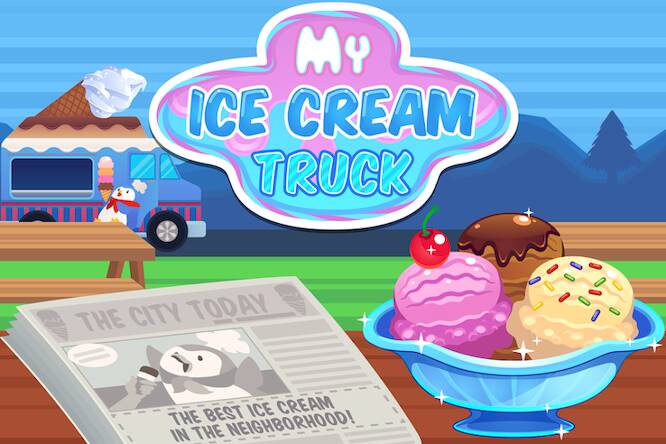 Скачать взломанную My Ice Cream Truck Игра с едой [Мод меню] MOD apk на Андроид