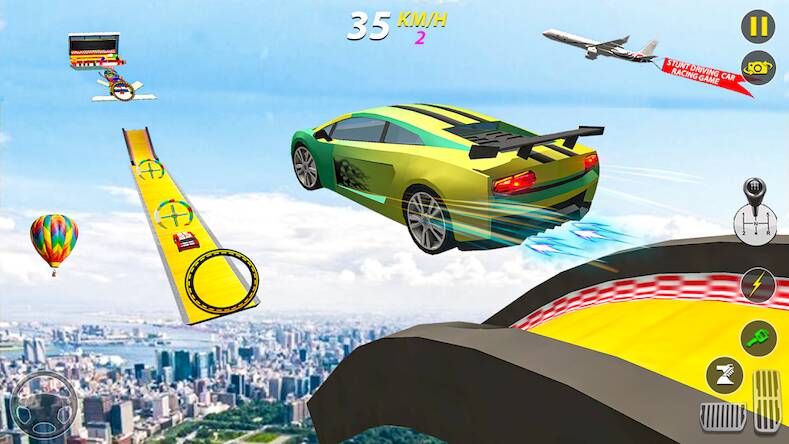 Скачать взломанную Car stunt driving game 3d race [Бесплатные покупки] MOD apk на Андроид