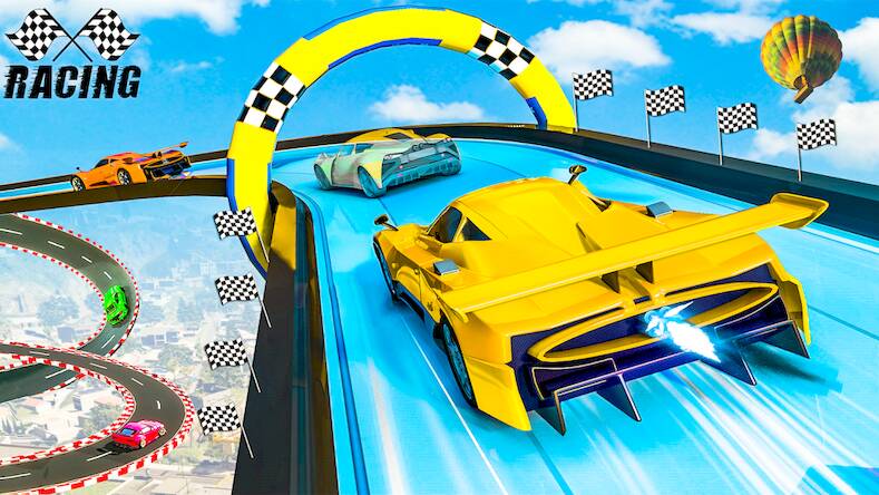 Скачать взломанную Stunt Car Game 2023: Game 2023 [Бесплатные покупки] MOD apk на Андроид