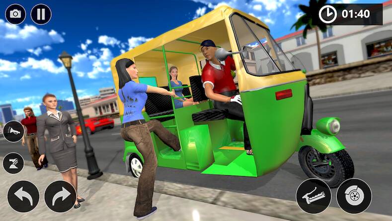 Скачать взломанную city tuk tuk rickshaw games [Бесплатные покупки] MOD apk на Андроид