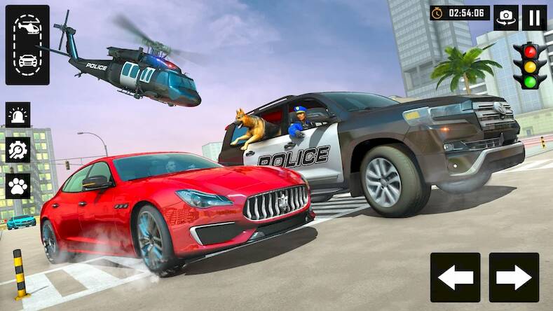 Скачать взломанную US Police Dog City Crime Chase [Много денег] MOD apk на Андроид