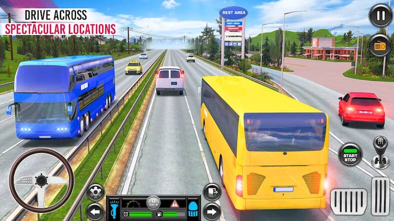 Скачать взломанную игры вождение автобуса офлайн [Мод меню] MOD apk на Андроид