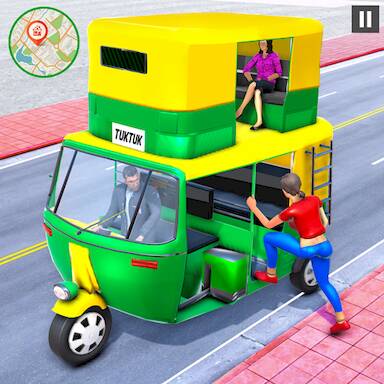 Скачать взломанную Tuk Tuk Auto Rickshaw Driving [Много денег] MOD apk на Андроид