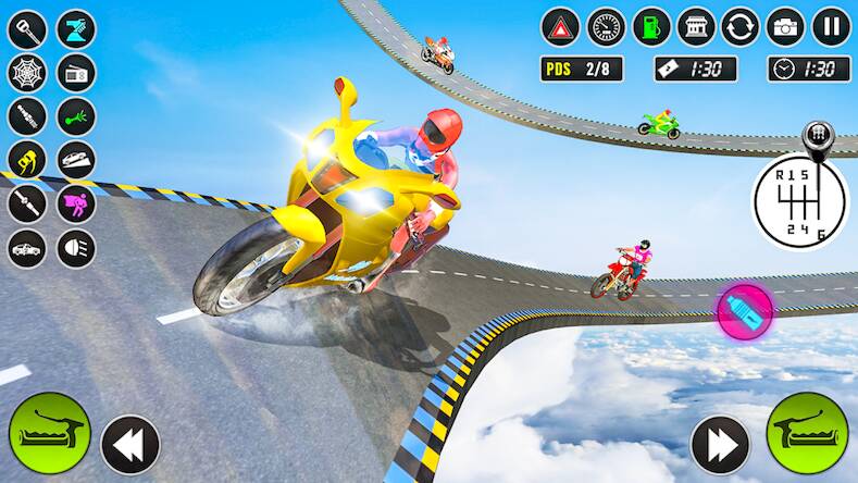 Скачать взломанную Bike Stunt 3D Bike Racing Game [Много денег] MOD apk на Андроид