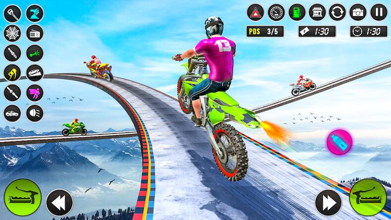 Скачать взломанную Bike Stunt 3D Bike Racing Game [Много денег] MOD apk на Андроид