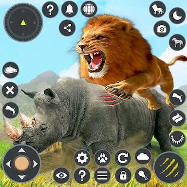 Скачать взломанную симулятор льва: Оффлайн игры [Много монет] MOD apk на Андроид