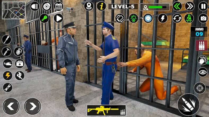 Скачать взломанную Полицейский побег из тюрьмы [Много денег] MOD apk на Андроид