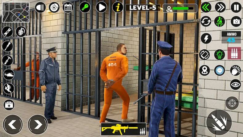 Скачать взломанную Полицейский побег из тюрьмы [Много денег] MOD apk на Андроид