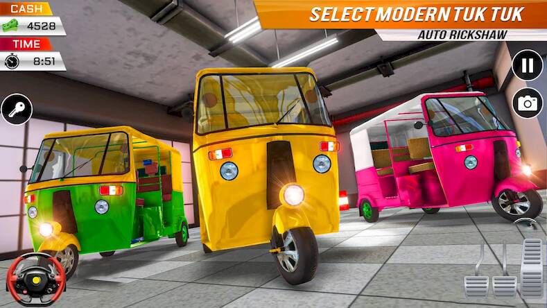 Скачать взломанную Тук Тук Авто Рикша Игры [Бесплатные покупки] MOD apk на Андроид