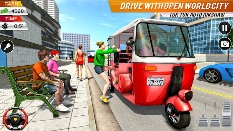 Скачать взломанную Тук Тук Авто Рикша Игры [Бесплатные покупки] MOD apk на Андроид