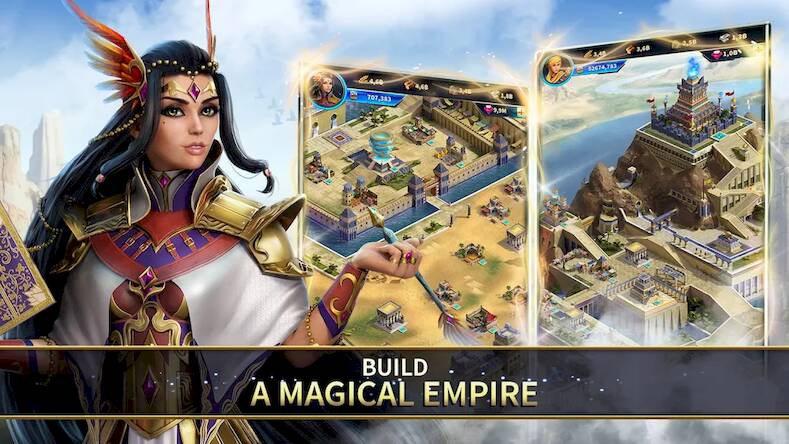 Скачать взломанную Magic Empire: First Lamp War [Бесплатные покупки] MOD apk на Андроид