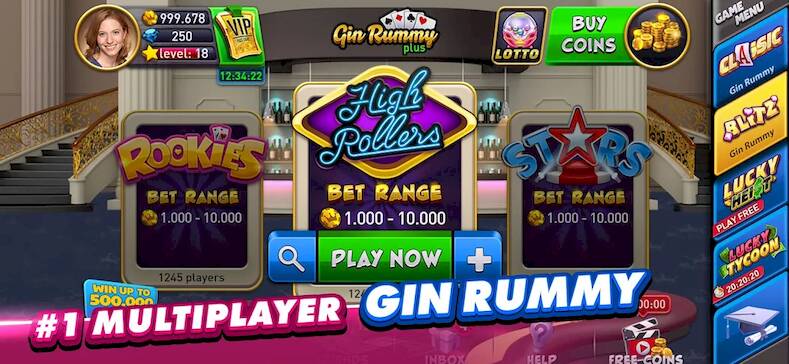 Скачать взломанную Gin Rummy Plus: Fun Card Game [Много денег] MOD apk на Андроид
