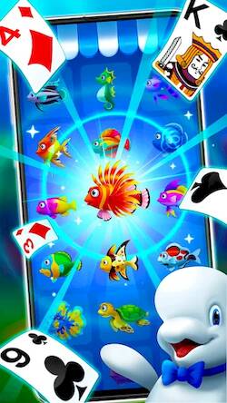 Скачать взломанную Пасьянс Косынка с Рыбками [Мод меню] MOD apk на Андроид
