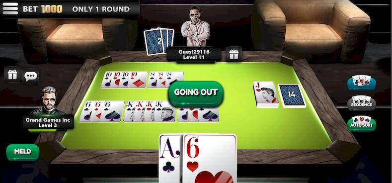 Скачать взломанную Rummy Online: Card Games [Много денег] MOD apk на Андроид