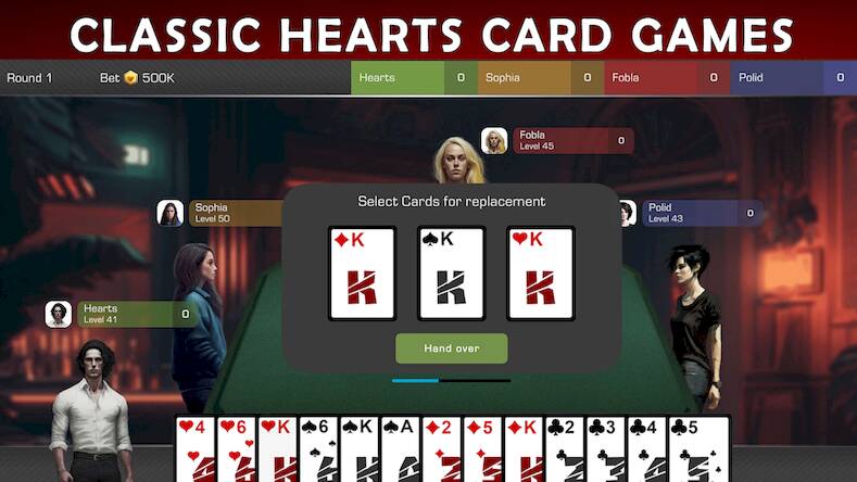 Скачать взломанную Hearts Online - Card Games [Бесплатные покупки] MOD apk на Андроид