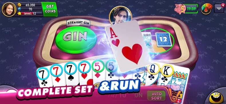 Скачать взломанную Gin Rummy Plus: Fun Card Game [Мод меню] MOD apk на Андроид