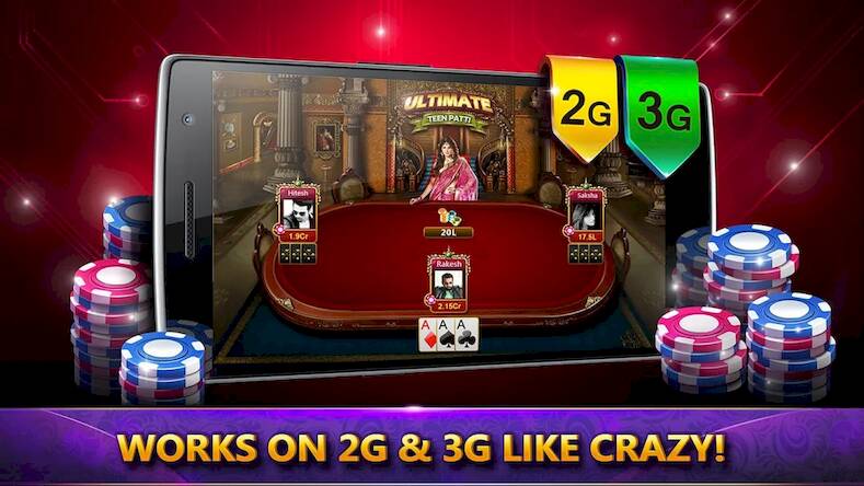 Скачать взломанную UTP - Ultimate Teen Patti (3 P [Много монет] MOD apk на Андроид