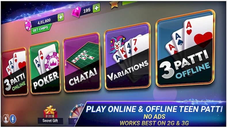 Скачать взломанную Teen Patti Royal - 3 Patti [Много монет] MOD apk на Андроид