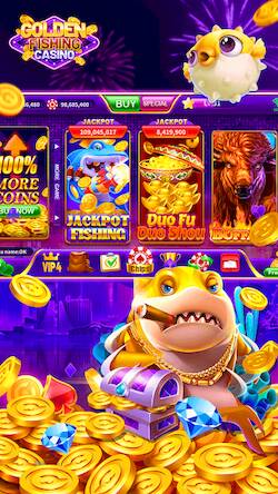 Скачать взломанную Golden Fishing Slots Casino [Мод меню] MOD apk на Андроид