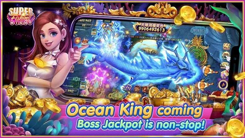 Скачать взломанную SuperFishing Casino- Slots 777 [Бесплатные покупки] MOD apk на Андроид