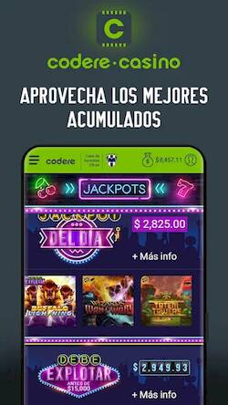 Скачать взломанную Codere: Casino en Vivo & Slots [Много монет] MOD apk на Андроид