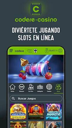 Скачать взломанную Codere: Casino en Vivo & Slots [Много монет] MOD apk на Андроид