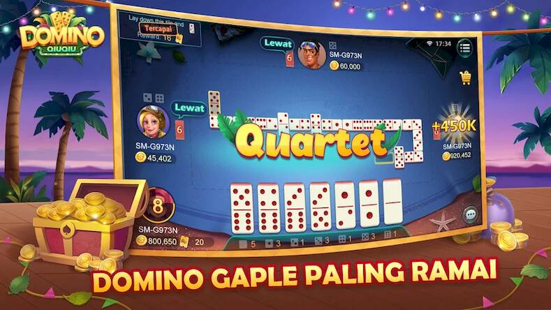 Скачать взломанную Domino QiuQiu Gaple Slots [Мод меню] MOD apk на Андроид