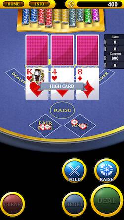 Скачать взломанную Three Card Poker [Бесплатные покупки] MOD apk на Андроид