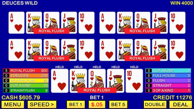 Скачать взломанную Multi-Hand Video Poker™ Games [Много денег] MOD apk на Андроид