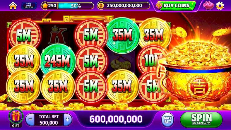 Скачать взломанную Infinity Jackpot Casino Slots [Много денег] MOD apk на Андроид