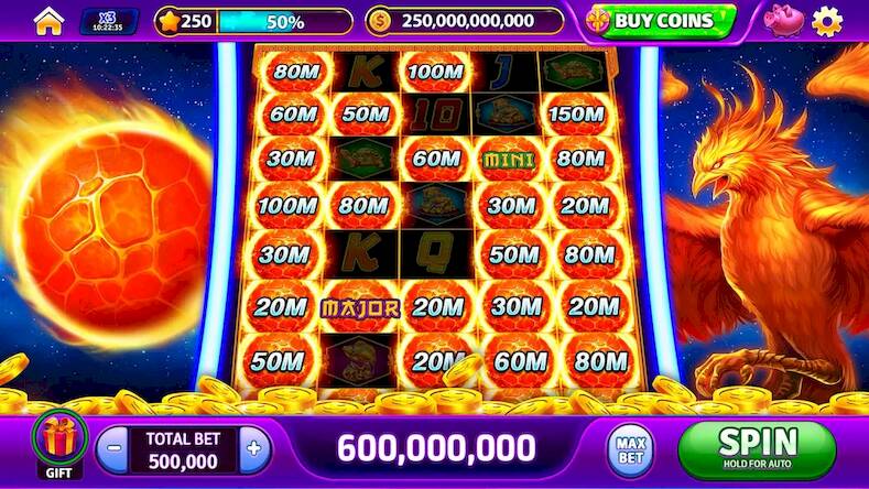 Скачать взломанную Infinity Jackpot Casino Slots [Много денег] MOD apk на Андроид