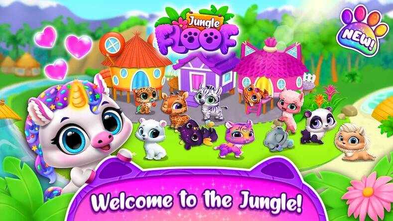 Скачать взломанную Jungle Floof [Много денег] MOD apk на Андроид