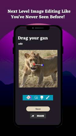Скачать взломанную Drag Your Gan AI 2: DragGan 3D [Много денег] MOD apk на Андроид